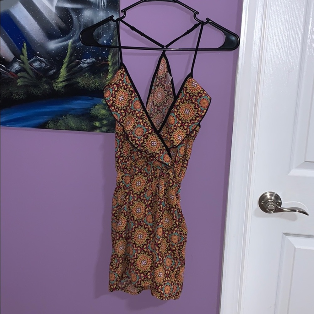 Racer back romper